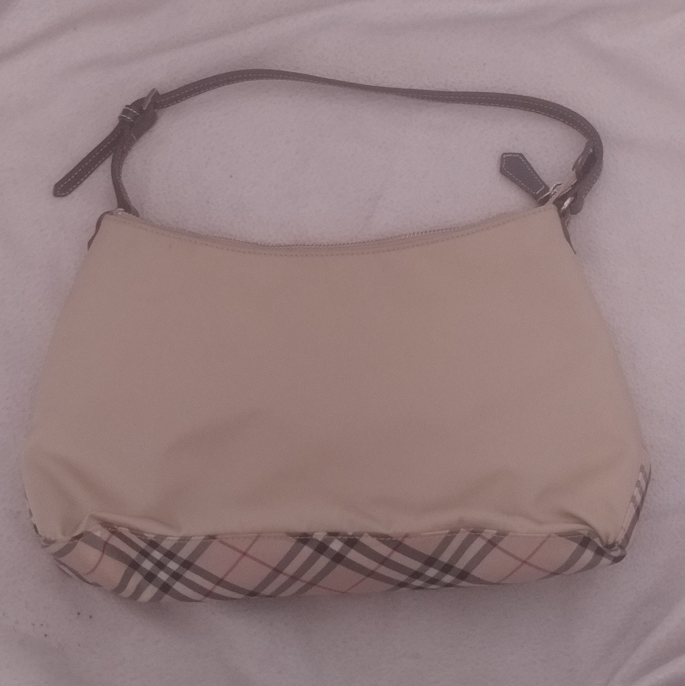 Burberry canvas leather shoulder bag one strap - Picture 2 of 13